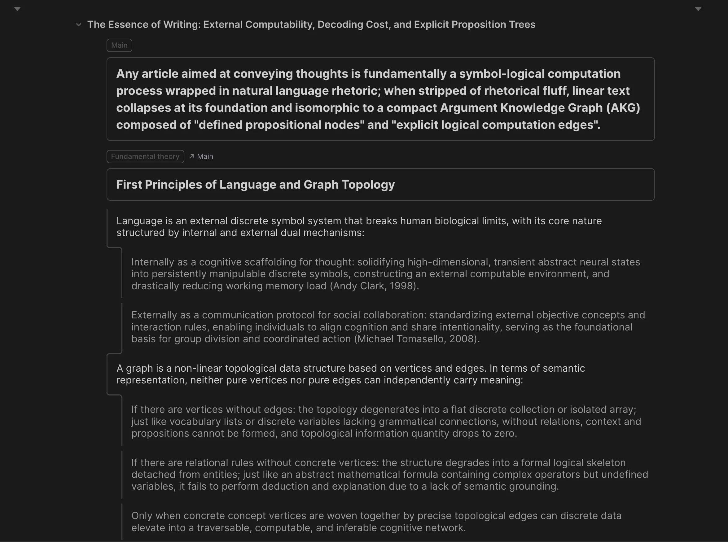 Explicit Proposition Tree — Logical compilation of prose into an Argument Knowledge Graph